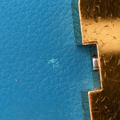 Hermes Evercolor Constance 18 Bleu Frida 12 of 17