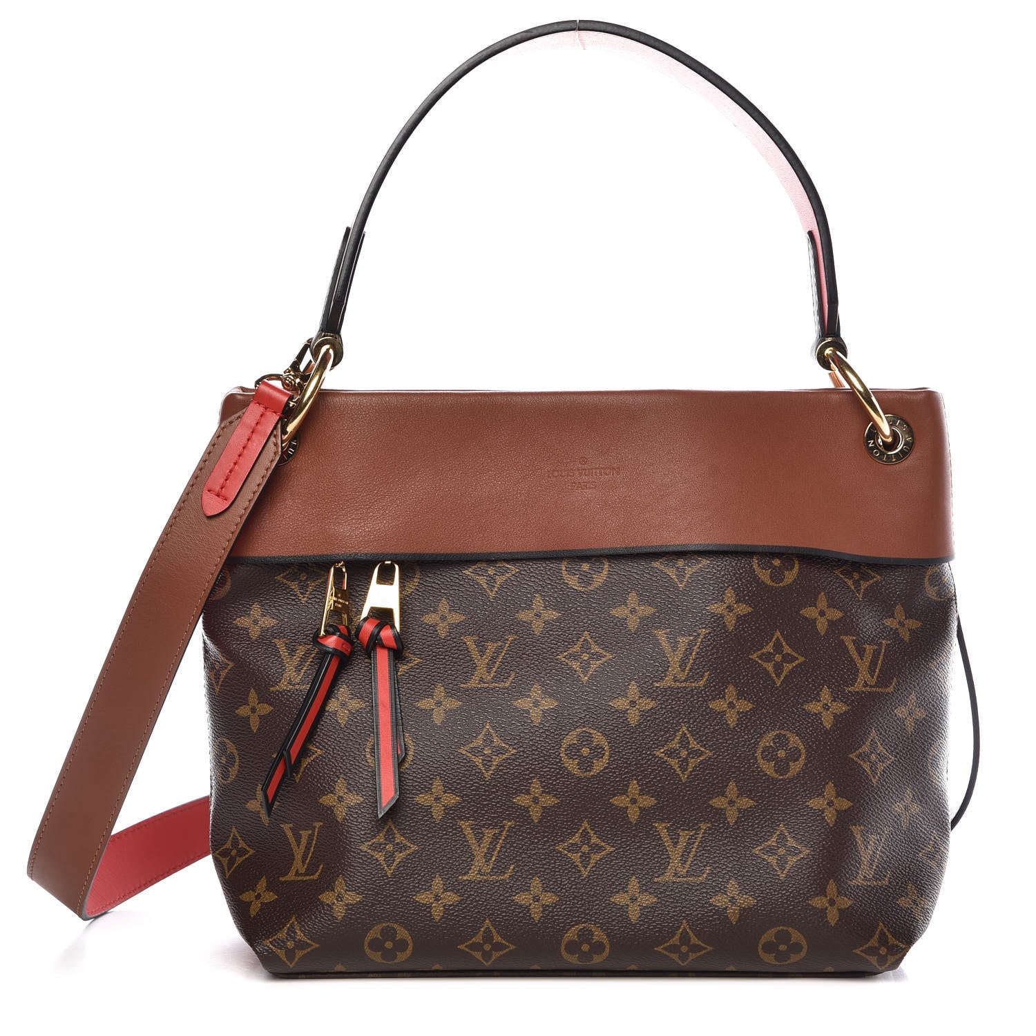Louis Vuitton Monogram Tuileries Besace Caramel Rouge 1 of 8