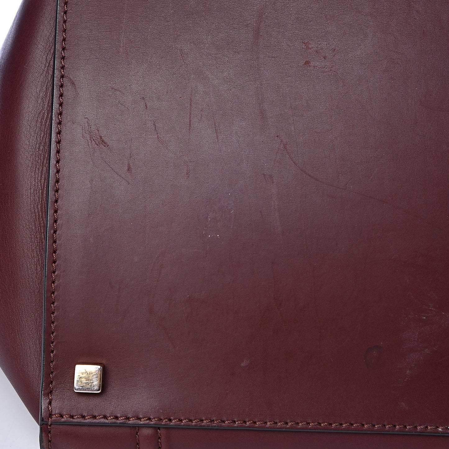 Natural Calfskin Medium Phantom Luggage Burgundy