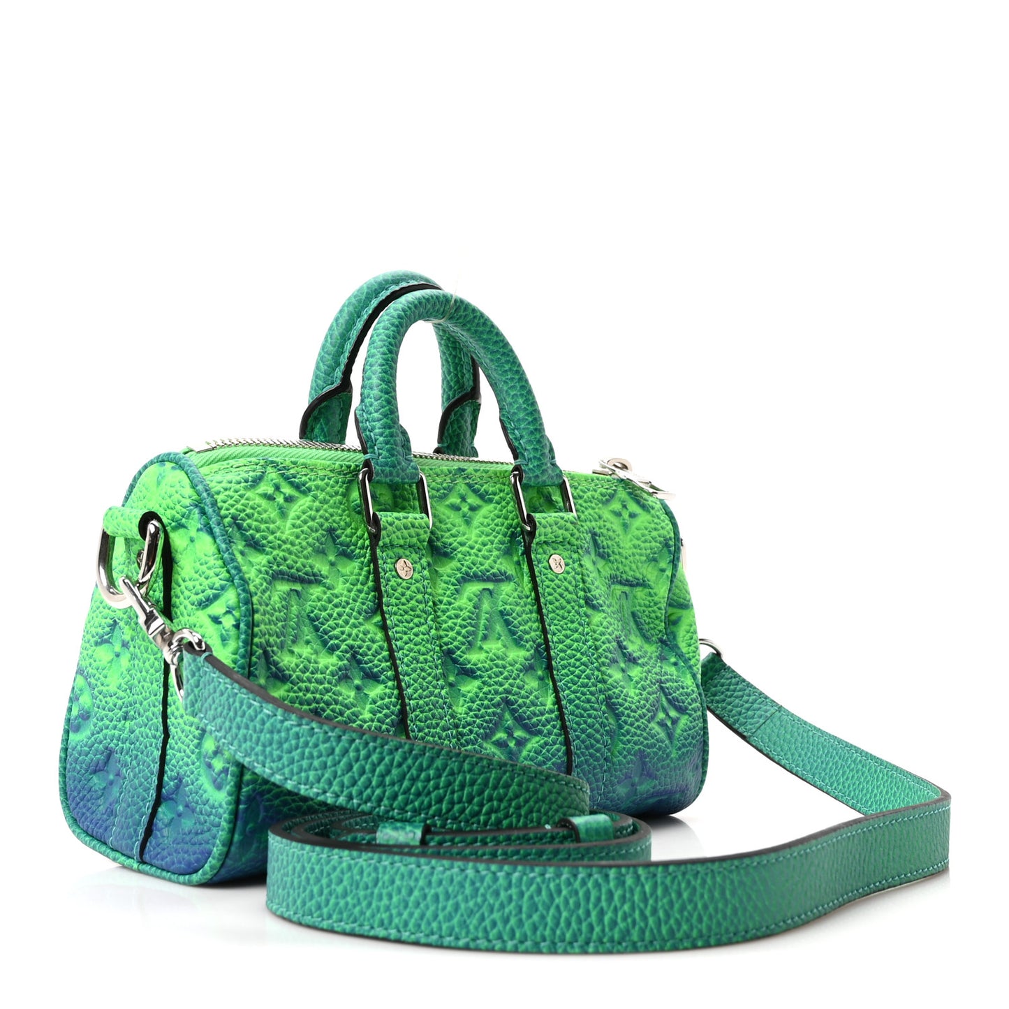 Taurillon Illusion Keepall XS Bleu Vert
