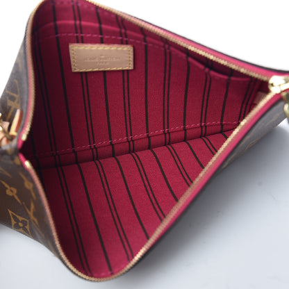Louis Vuitton Monogram Neverfull MM GM Pochette Pivoine 5 of 8