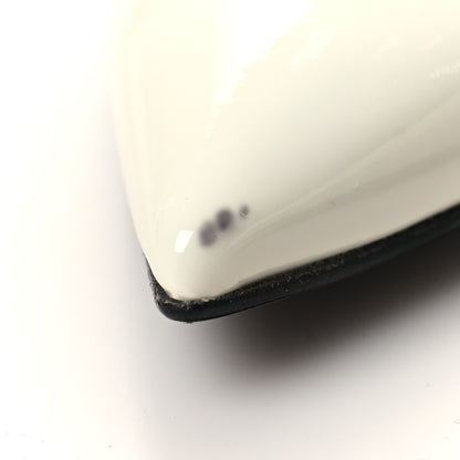 Louis Vuitton Monogram Patent Call Back Pumps 36 White 9 of 10