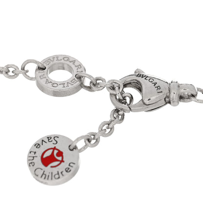 Bulgari Sterling Silver Black Ceramic Save the Children Bracelet 3 of 4