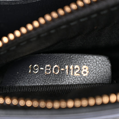 Christian Dior Metallic Patent Micro-Cannage Baby Diorama Flap Bag Navy Blue 7 of 12