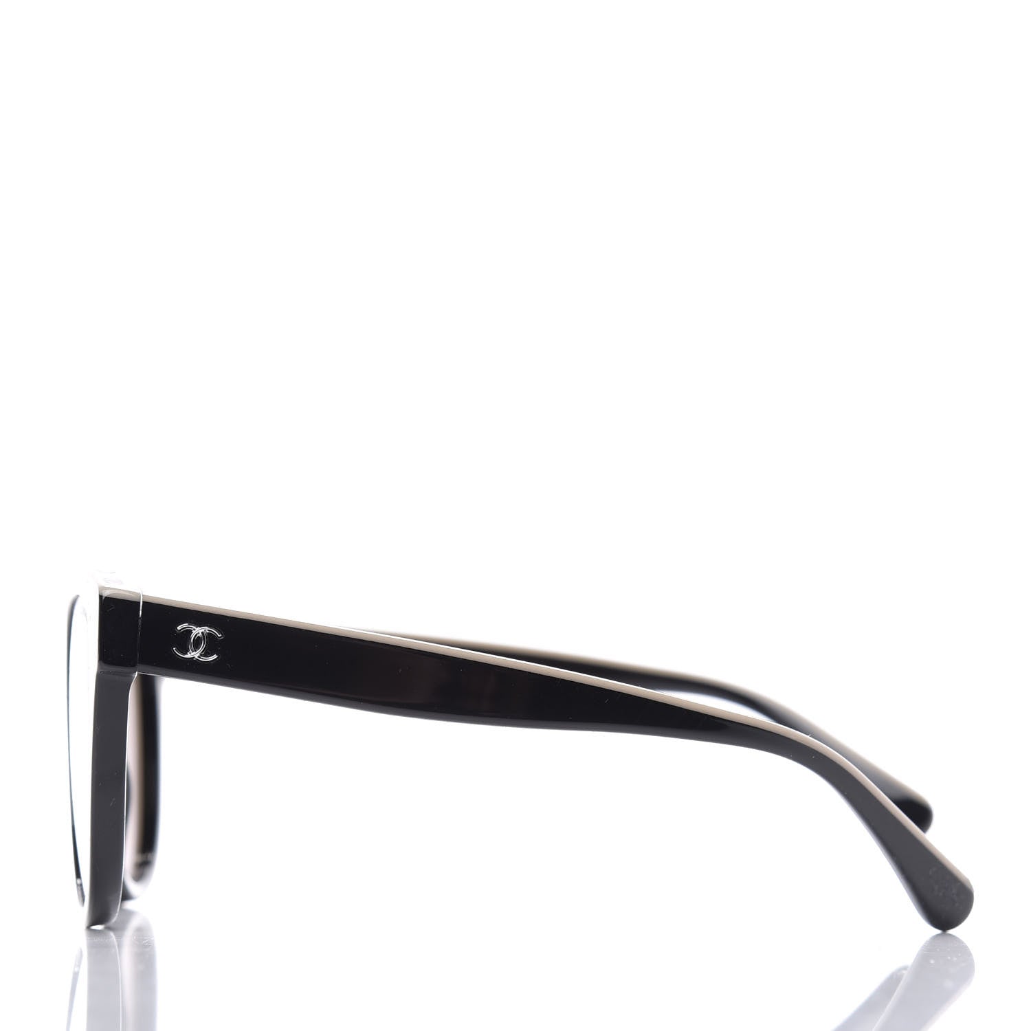 Chanel Acetate CC Butterfly Sunglasses 5414 Black Beige 3 of 8