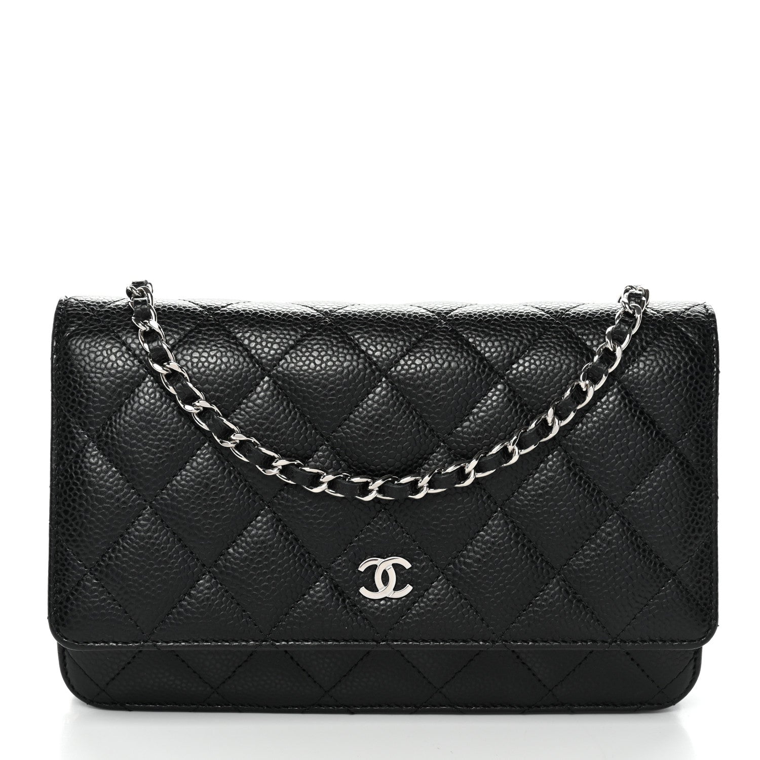 Chanel Caviar Quilted Wallet On Chain WOC Black 1 of 11