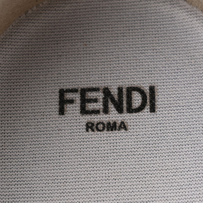 Fendi Lambksin FF Embossed Rise Low Top Sneakers 36.5 Ultra White 15 of 30
