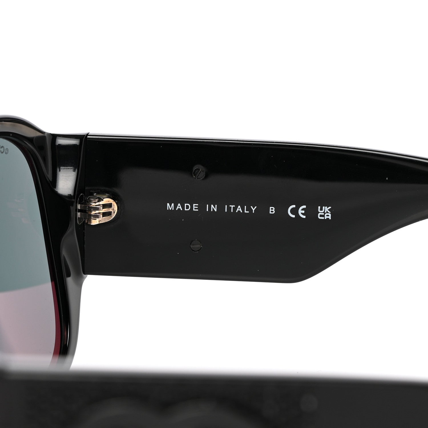 Chanel Acetate Crystal CC Shield Sunglasses 5466-B Black 6 of 8