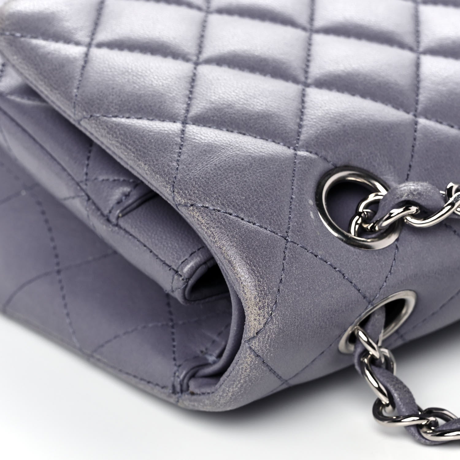 Chanel Lambskin Medium Double Flap Lavender 10 of 14