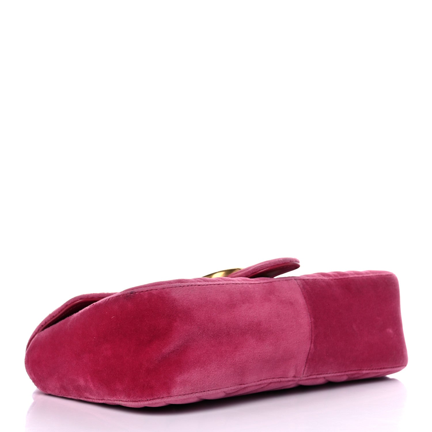 Gucci Velvet Matelasse Small GG Marmont Shoulder Bag Light Raspberry Rose 4 of 20