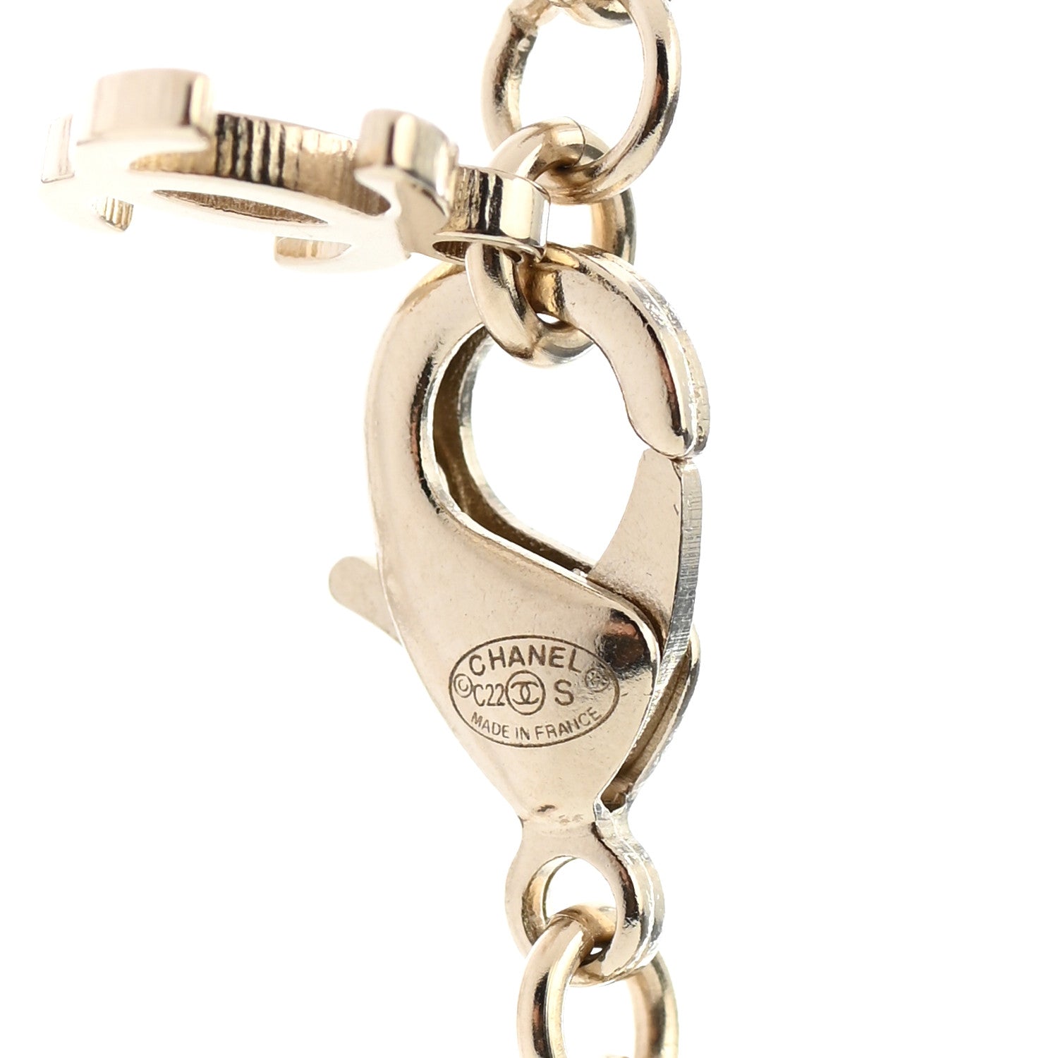 Chanel Pearl Crystal CC Star Choker Necklace Gold 6 of 6