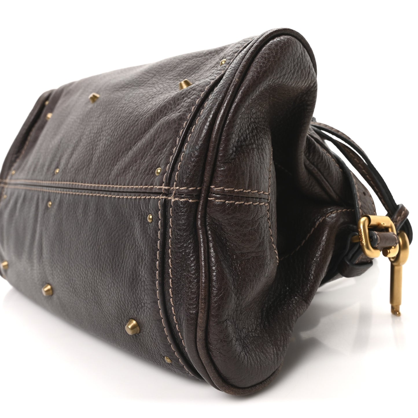 Calfskin Medium Paddington Satchel Brown