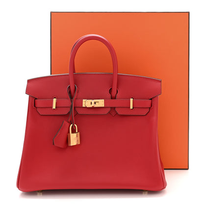Hermes Swift Birkin 25 Rouge Piment 11 of 11