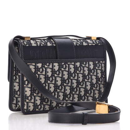 Christian Dior Oblique 30 Montaigne Flap Bag Blue 3 of 9