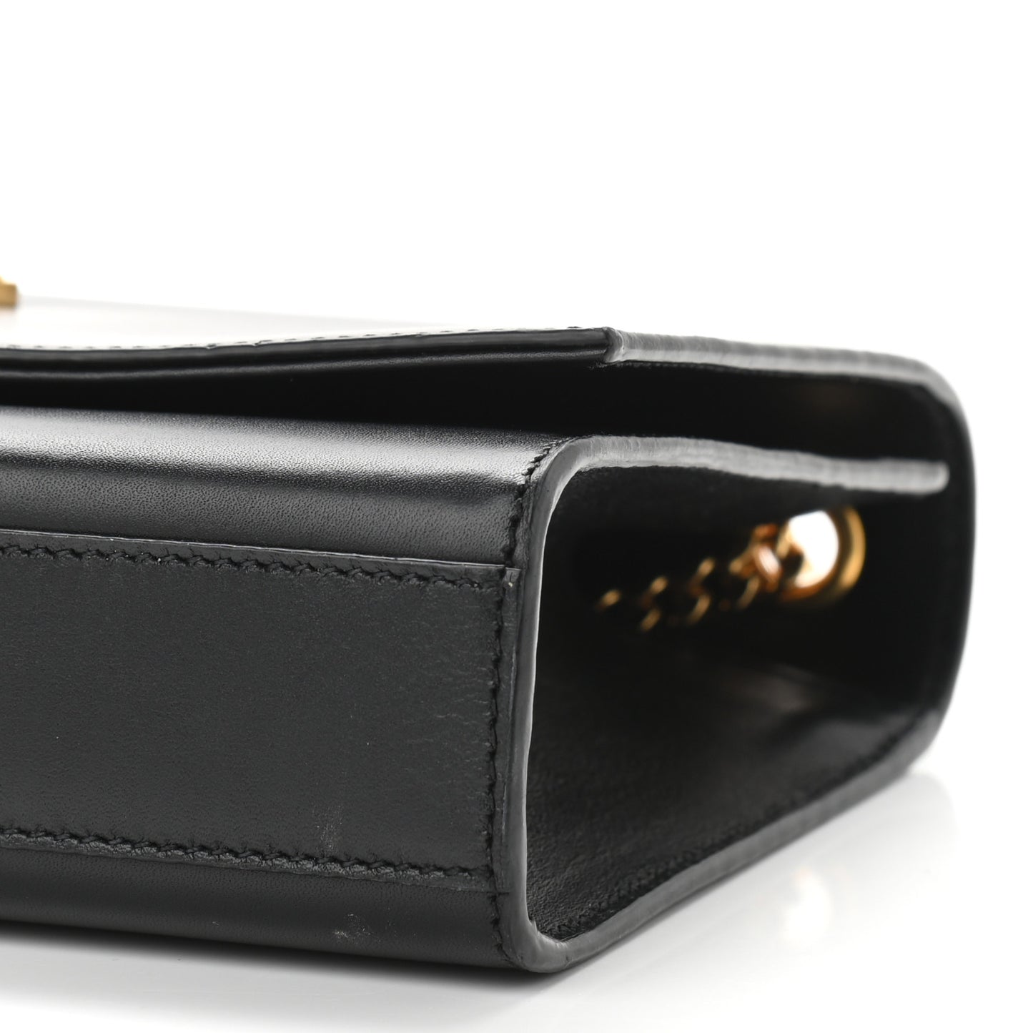 Smooth Calfskin Medium Classic Monogram Kate Tassel Satchel Black