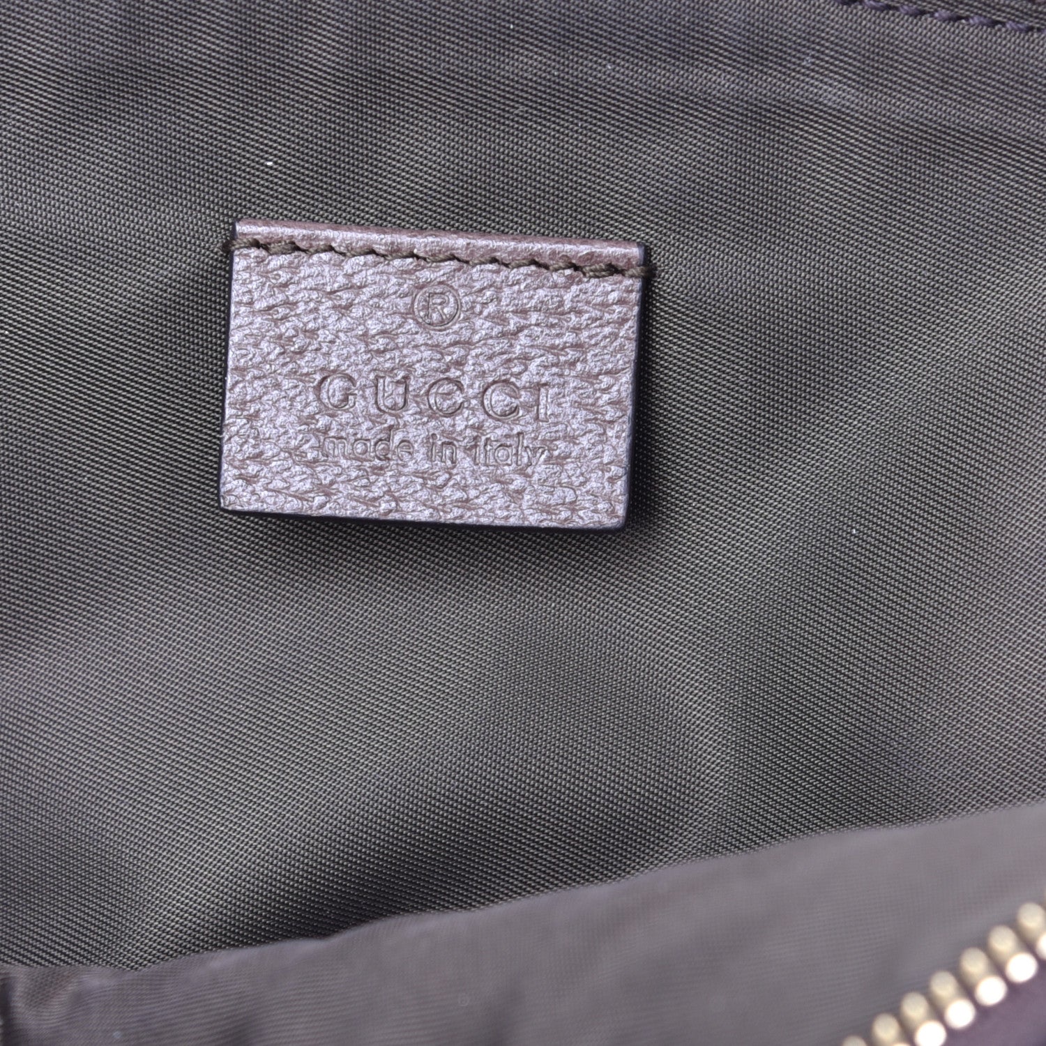 Gucci GG Supreme Monogram Textured Calfskin Web Large Ophidia Cosmetic Case Beige Ebony New Acero 6 of 11