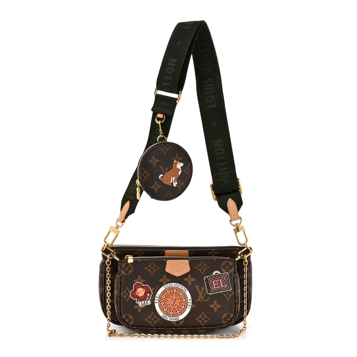 Louis Vuitton Monogram My LV World Tour Multi Pochette Accessories Kaki 1 of 13