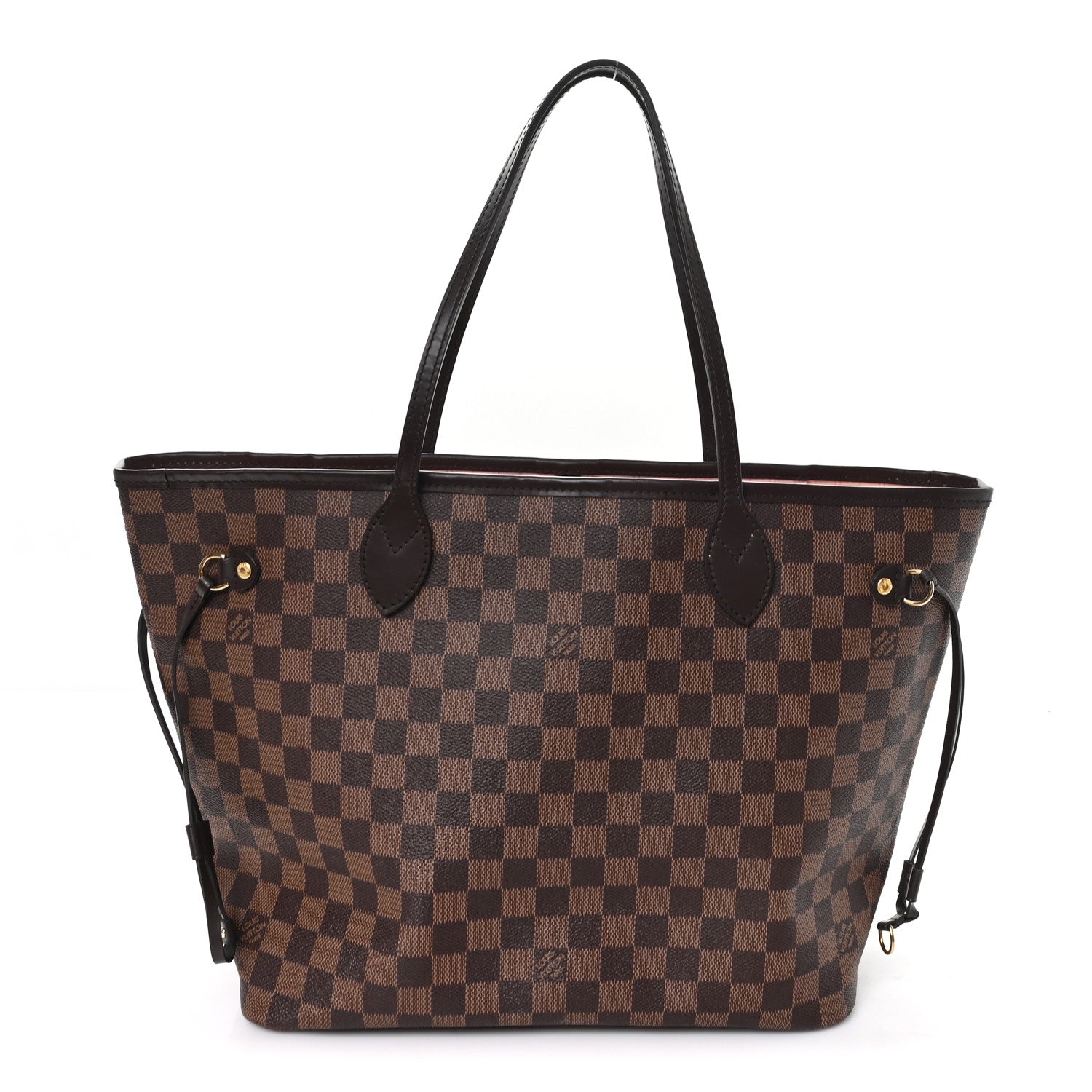Louis Vuitton Damier Ebene Neo Neverfull MM Rose Ballerine 1 of 12