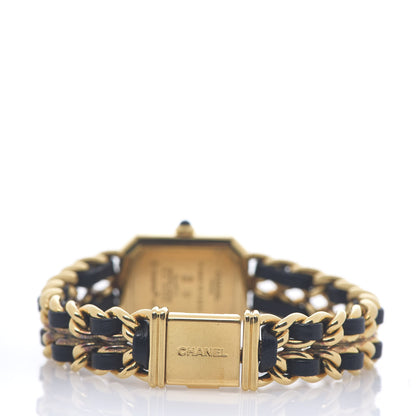 Chanel Stainless Steel Lambskin 20mm Chain Premiere Quartz Watch Gold L 3 of 4