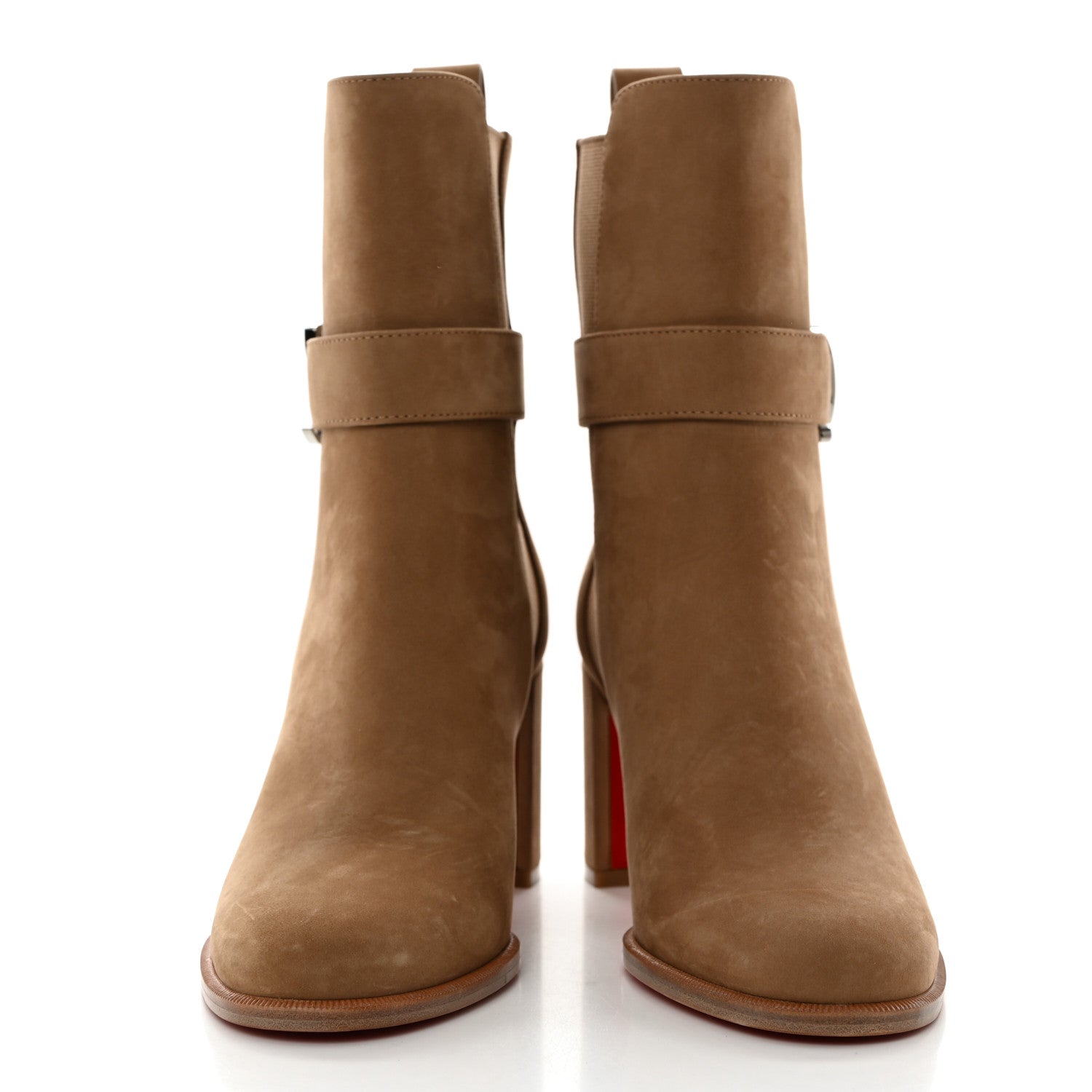 Christian Louboutin Suede CL Chelsea 70 Booty 35.5 Roca 2 of 8