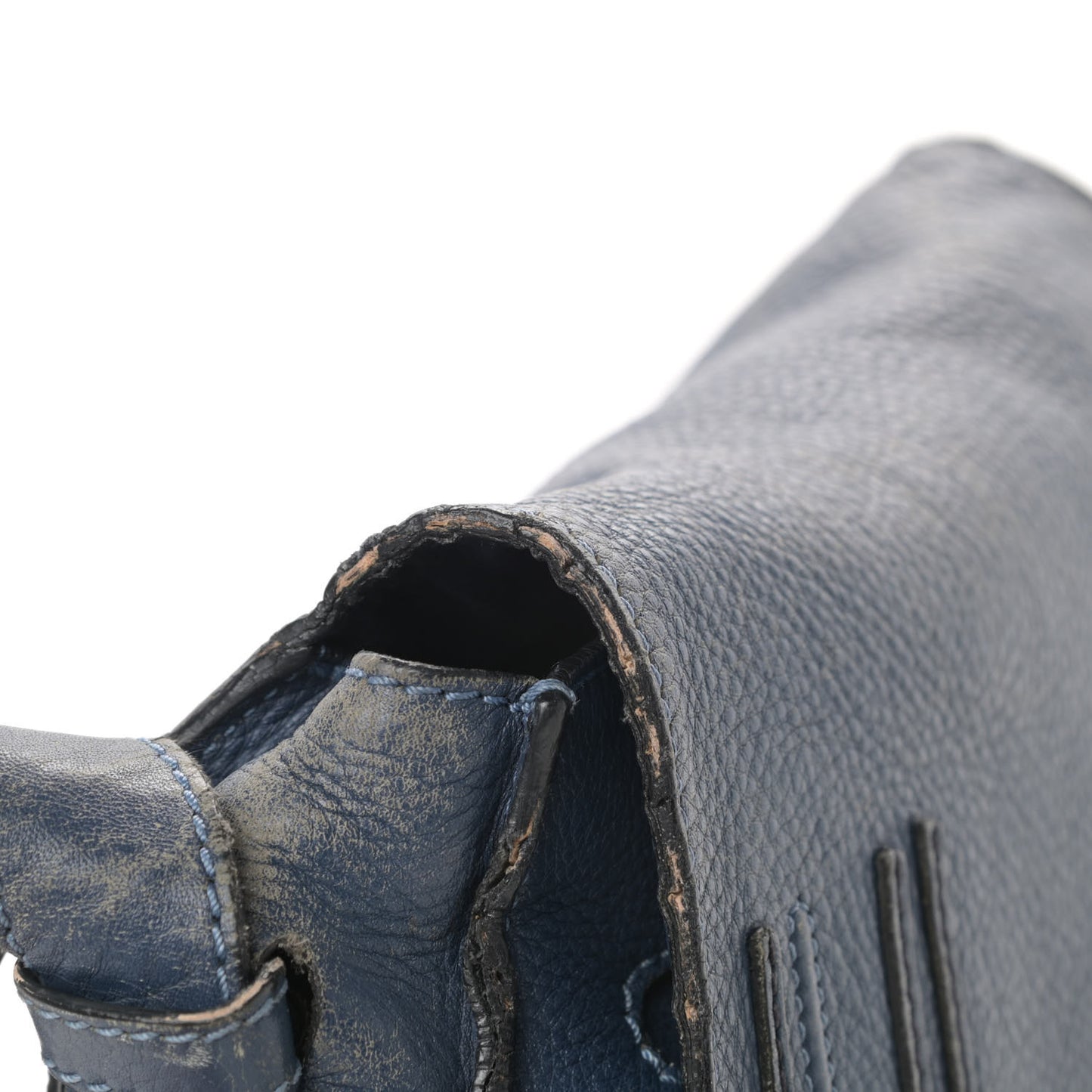 Calfskin Medium Marcie Round Crossbody Bag Navy