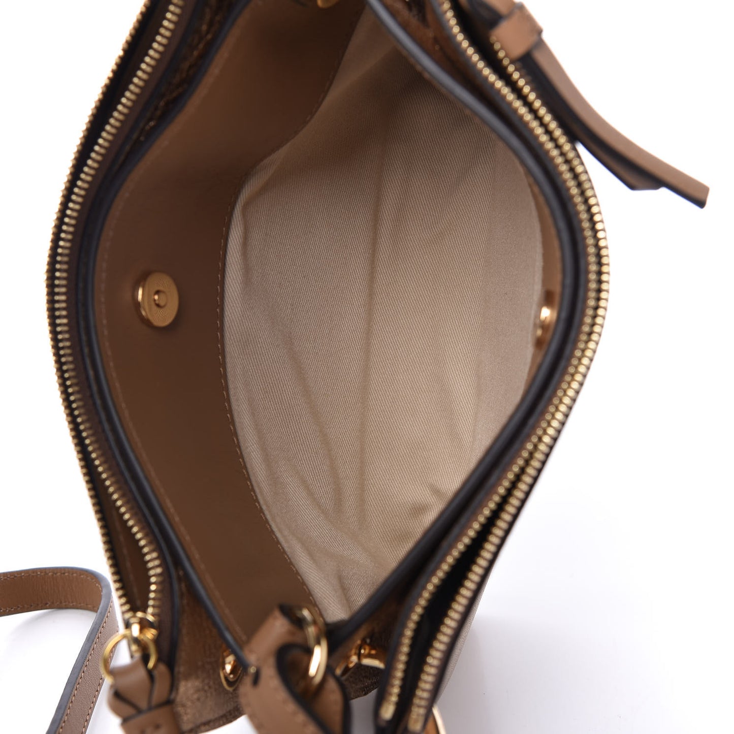 Metallic Calfskin Small Roy Bag Gold