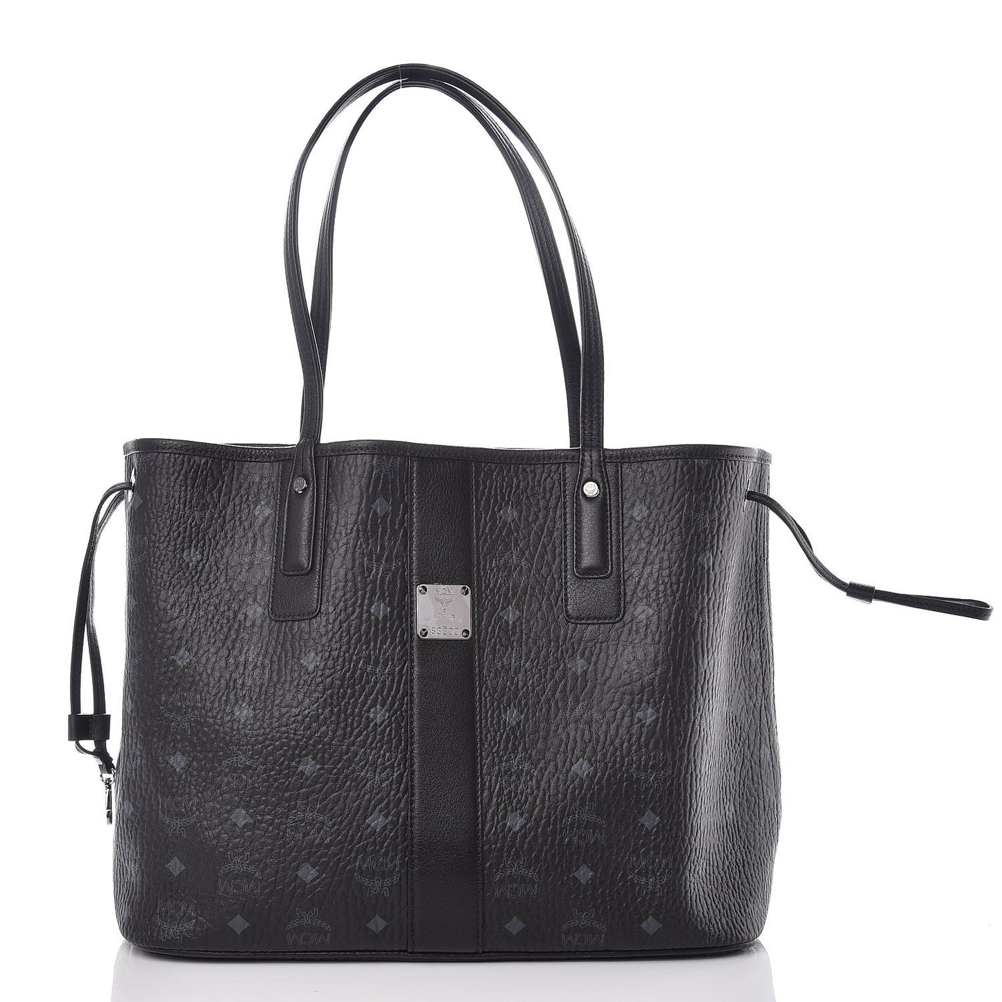 Visetos Medium Liz Reversible Shopper Tote Black