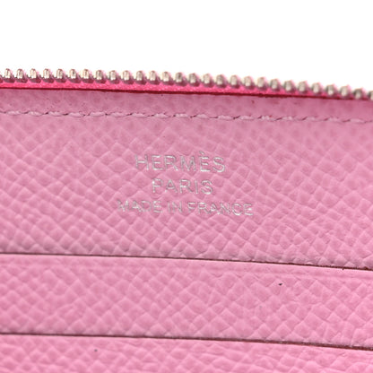 Hermes Epsom Azap Mini Wallet Mauve Sylvestre 6 of 9