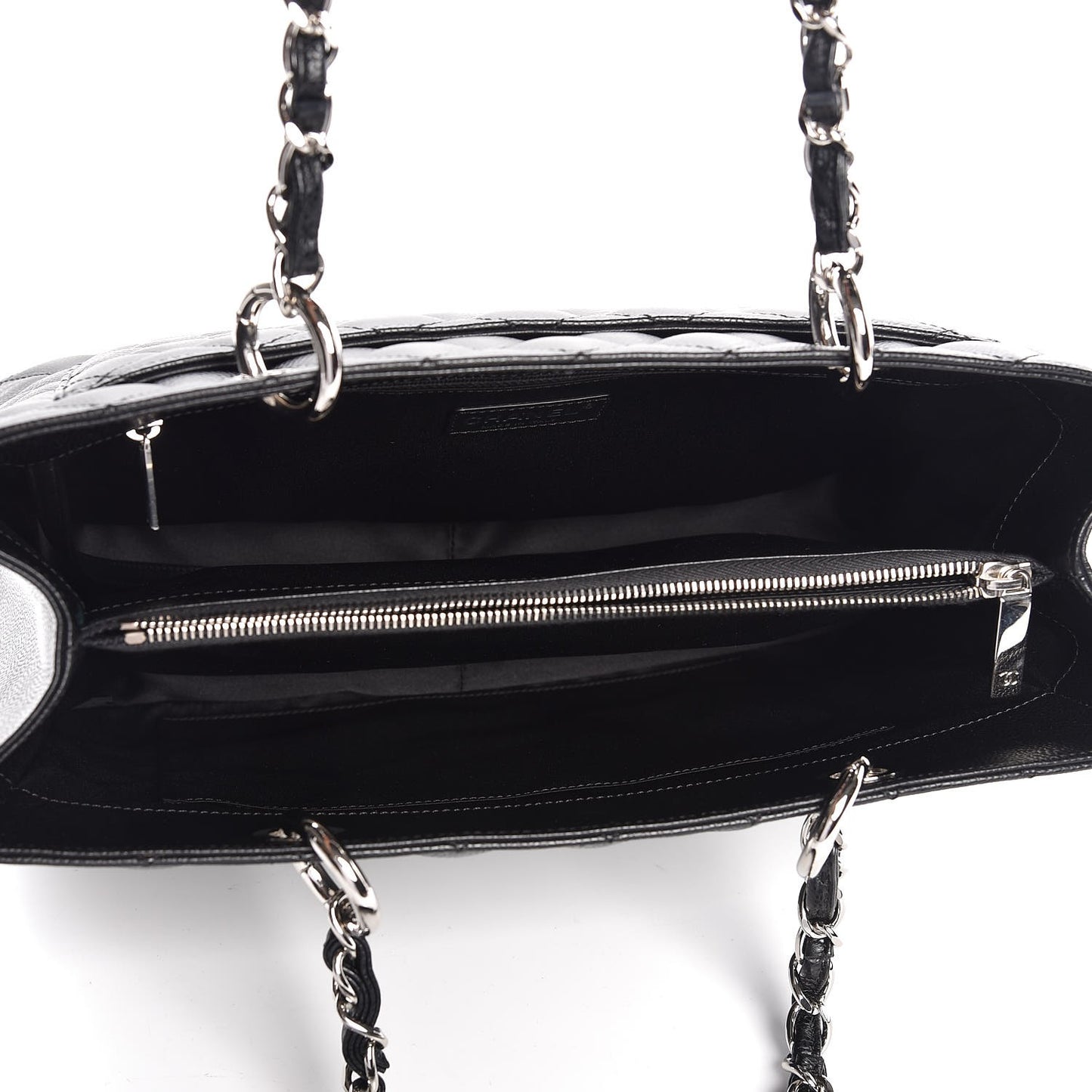 Caviar Quilted Grand Shopping Tote GST Black