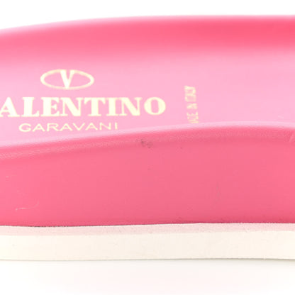 Valentino Garavani Nappa Free Rockstud Spike Slide Sandals 35 Shadow Pink 9 of 12