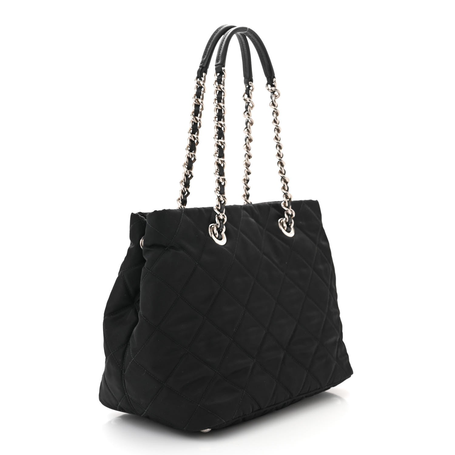 Prada Nylon Tessuto Impuntu Quilted Tote Black 3 of 12