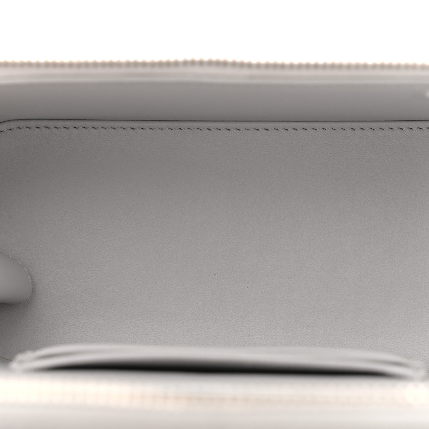 Chanel Lambskin Quilted Small Top Handle Vanity Case With Chain light Grey 5 of 13
