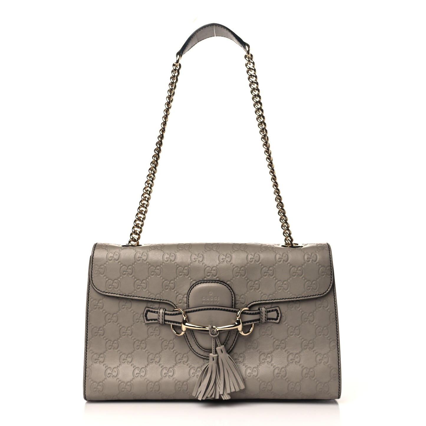Soft Guccissima Medium Emily Chain Shoulder Bag Storm Grey