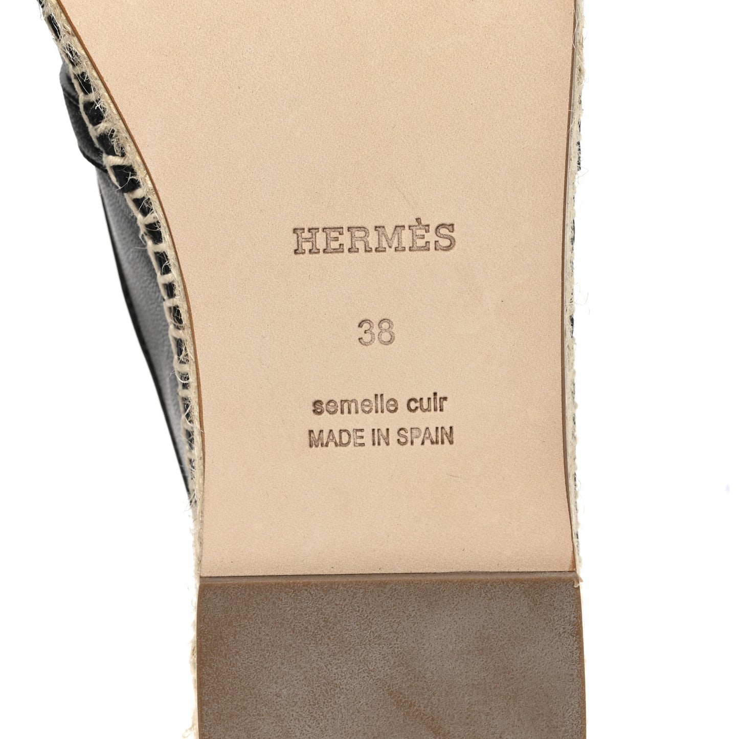 Goatskin Feria Espadrille 38 Black