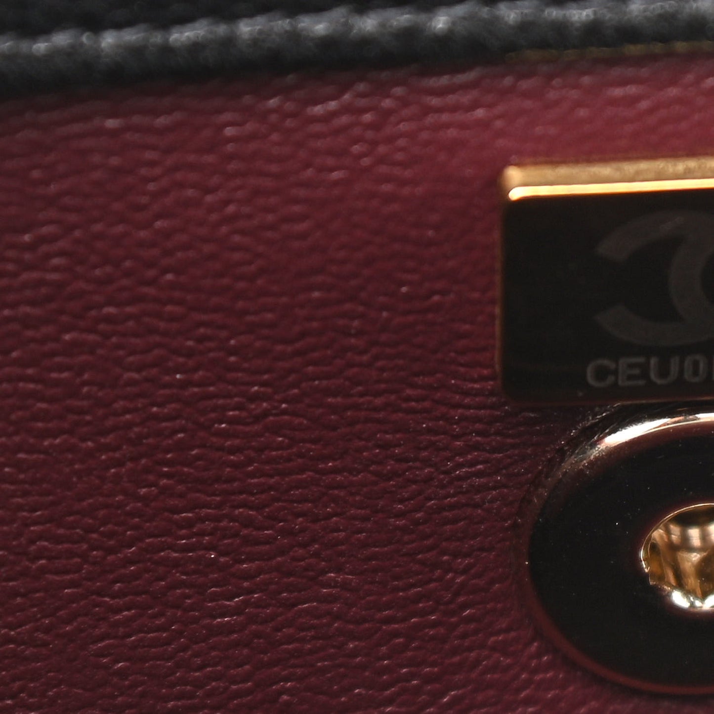 Caviar Quilted Mini Coco Handle Flap Black