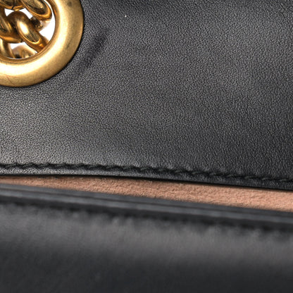 Gucci Calfskin Matelasse Mini GG Marmont Shoulder Bag Black 14 of 17