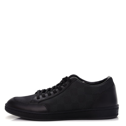 Louis Vuitton Calfskin Nylon Damier Offshore Sneakers 7 Black 1 of 11