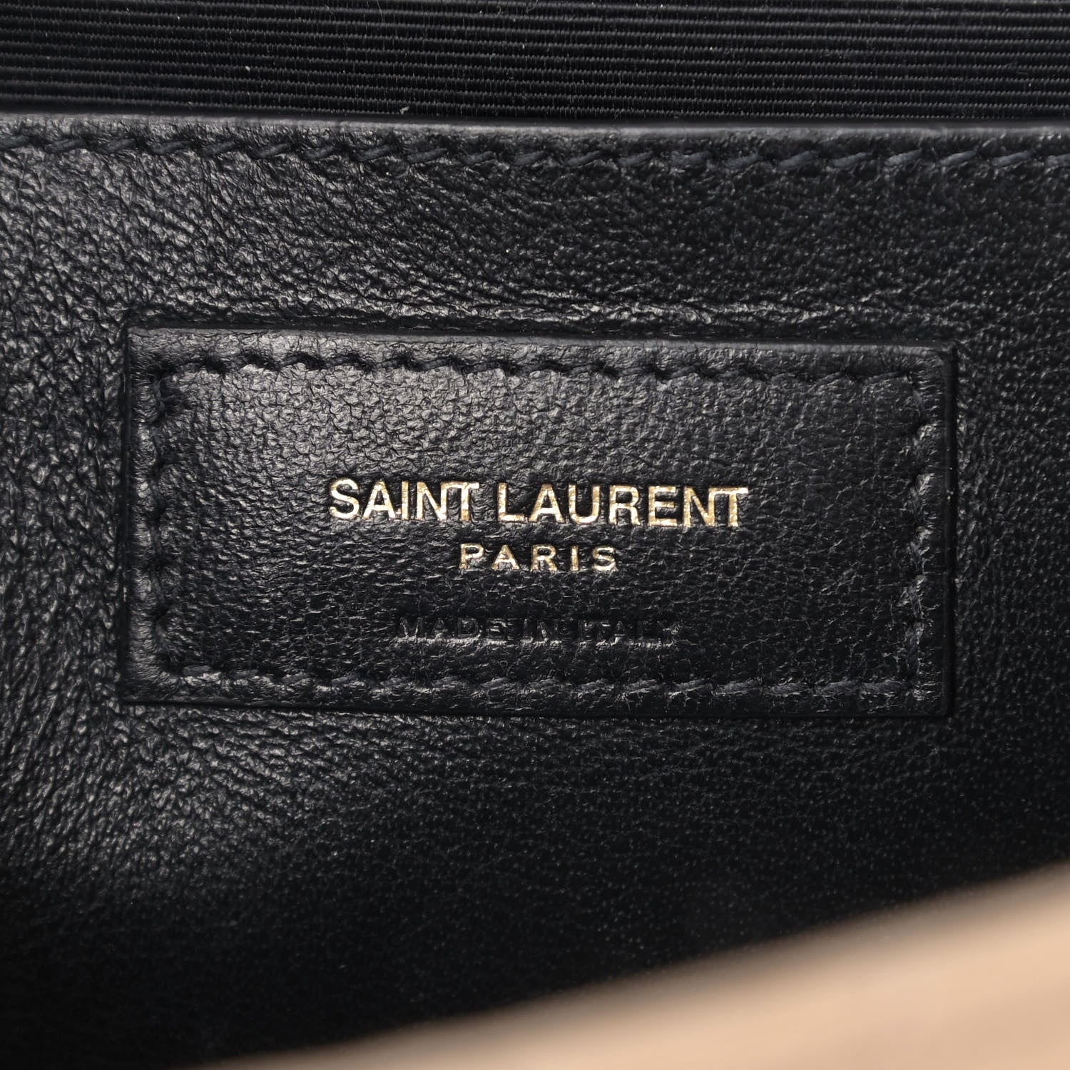 Saint Laurent Grain De Poudre Textured Mixed Matelasse Medium Triquilt Monogram Satchel Dark Beige 8 of 11