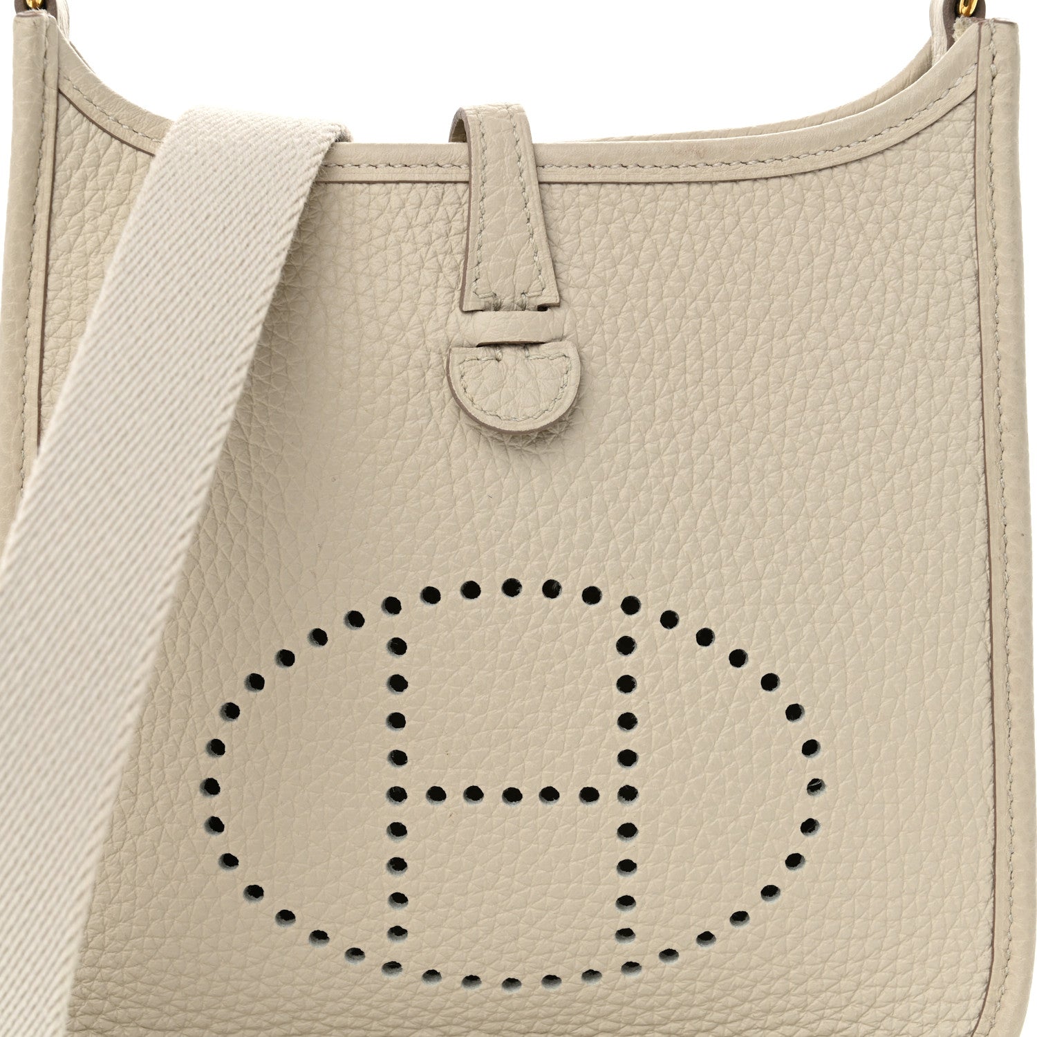 Hermes Taurillon Clemence Amazone Evelyne TPM Nata Craie 8 of 10