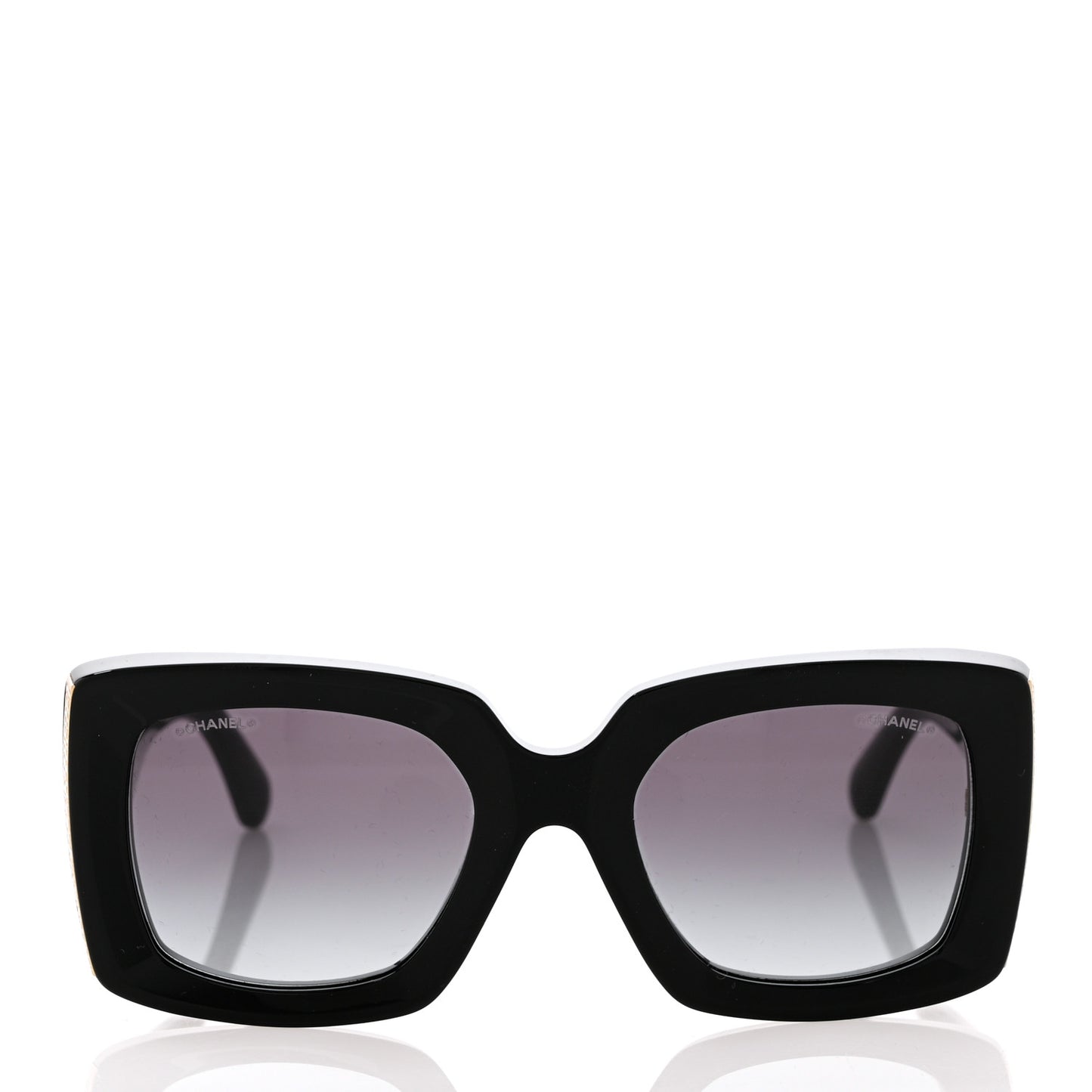 Acetate Rectangle Sunglasses 5435 Black