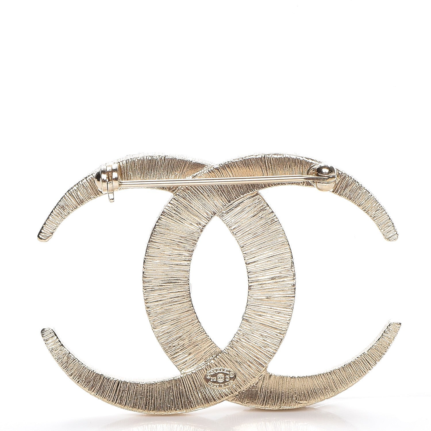 Chanel Baguette Crystal Dubai CC Brooch Gold 3 of 5