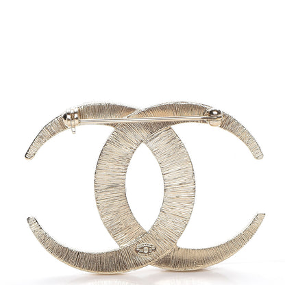 Chanel Baguette Crystal Dubai CC Brooch Gold 3 of 5