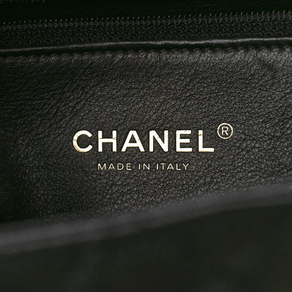 Chanel Caviar Lizard Quilted Medium Coco Handle Flap Black 6 of 8