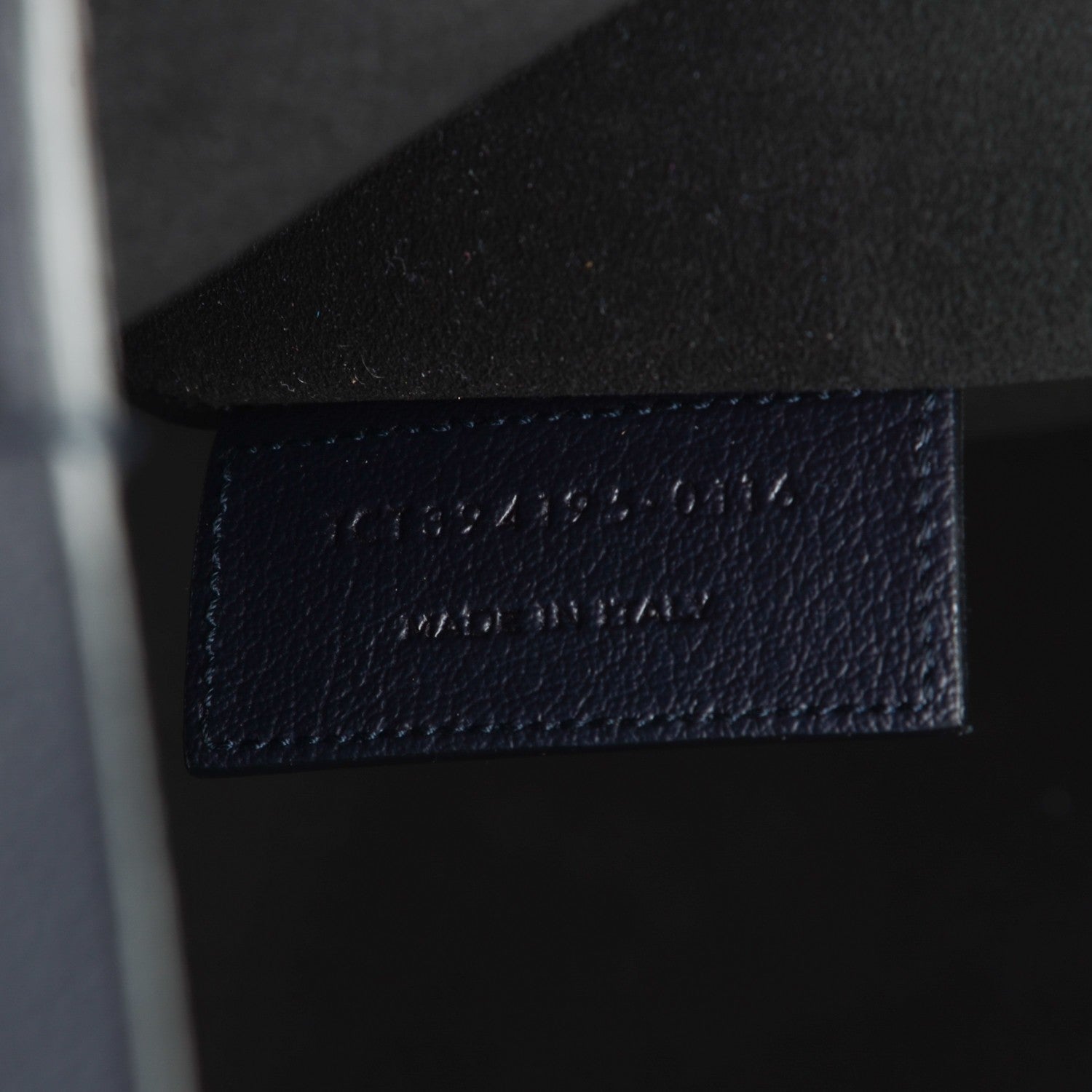 Saint Laurent Calfskin Large Shopping Tote Navy Blue 7 of 8