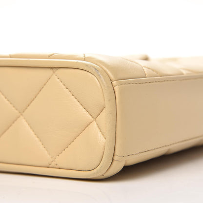 Chanel Lambskin Quilted CC Flap Beige 8 of 15