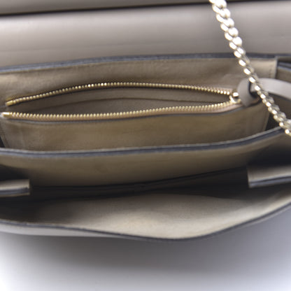 Chloe Calfskin Suede Medium Faye Shoulder Bag Motty Grey 5 of 11