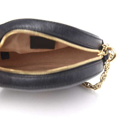 Gucci Grained Calfskin Web Mini Ophidia Round Shoulder Bag Black 5 of 11
