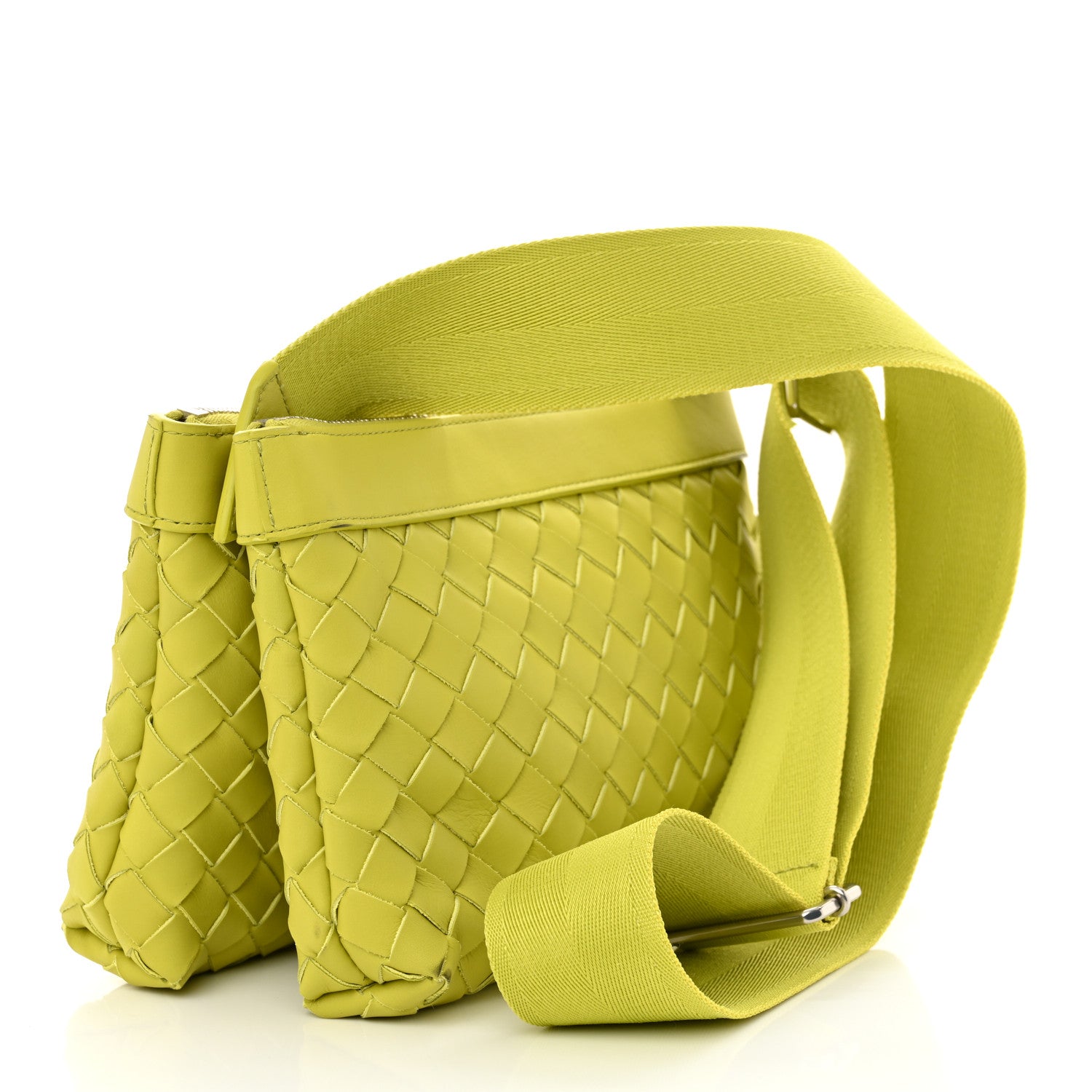 Bottega Veneta Nappa Intrecciato Duo Shoulder Bag Kiwi 3 of 12