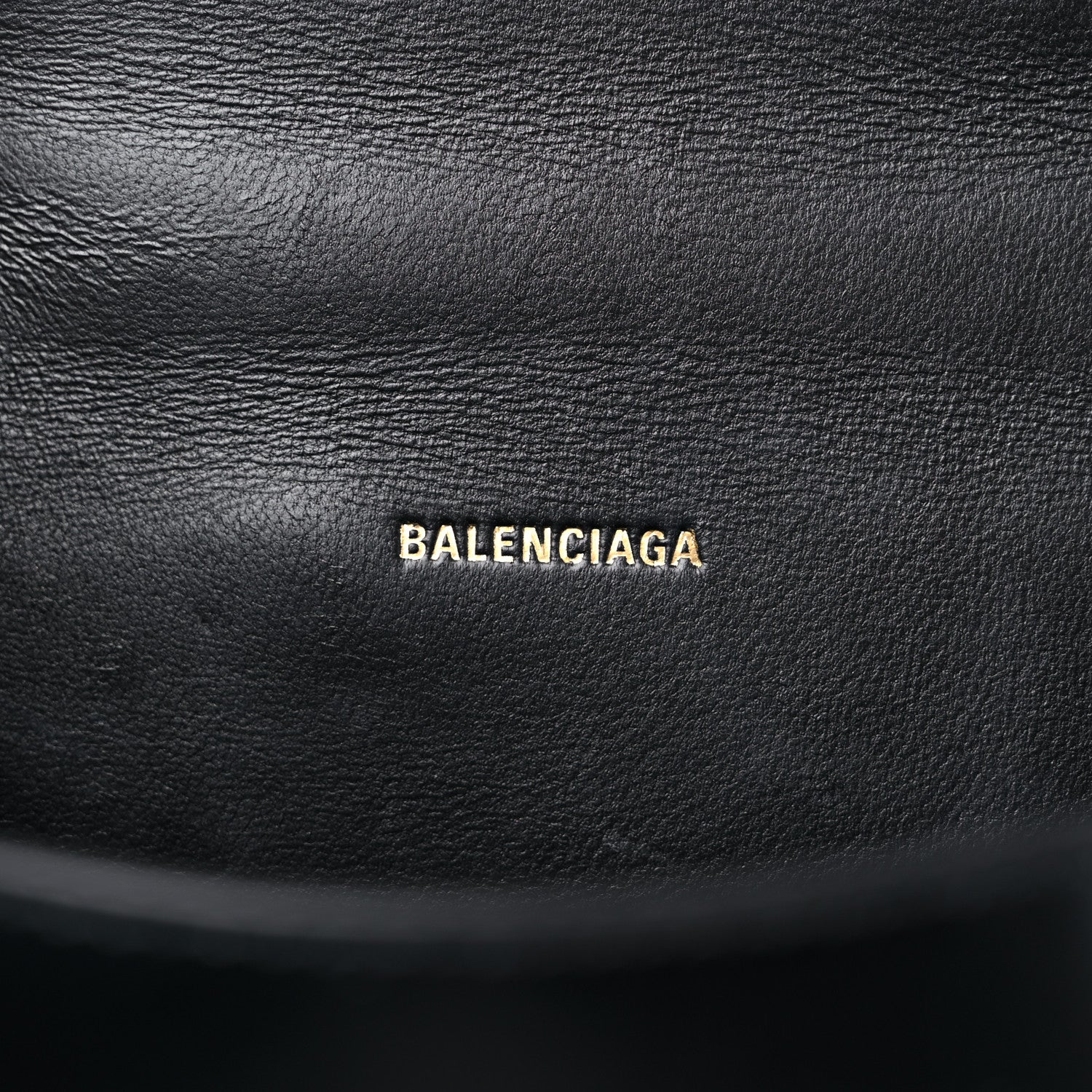 Balenciaga Shiny Box Calfskin Hourglass Top Handle Bag XS Black 6 of 12