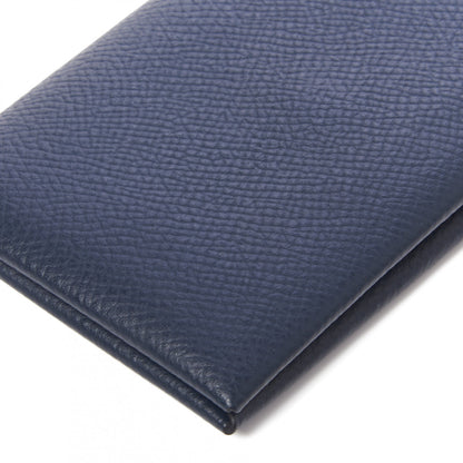 Hermes Epsom Calvi Card Case Bleu Nuit 5 of 7